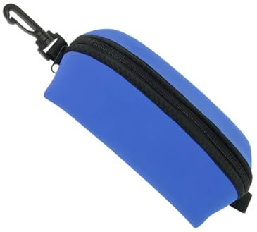 Mtucegi Tauchkoffer Taucherbrille Aufbewahrungsbox Tauchen Schutzbehälter Tauchbrillentasche Tragetasche mit Clip, blau