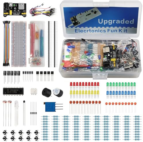 830 Loch Breadboard Bausatz, Starter-Kit für Elektronische Komponenten Breadboard,LED Summer Widerstandstransistor,kompatibel mit Arduino/Raspberry