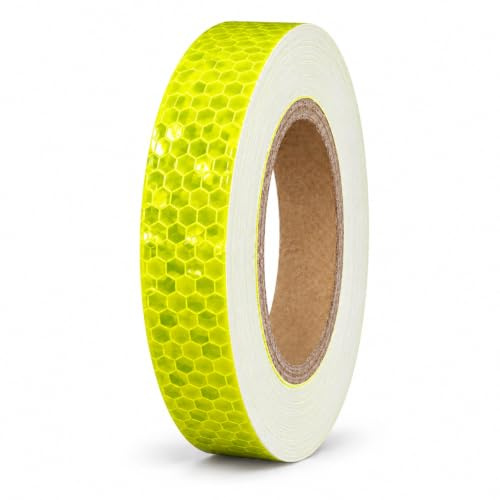 Buaak 2cm x 10m Reflective Tape for Night Safety,Trailer Bicycles Clothing | Outdoor Waterproof Night Tape Roll Strip for Bikes,Motorcycles,Helmets,Backpacks