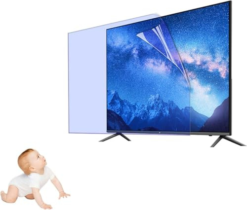 asdchZen Monitor Anti Blue Light Screen Protector Film-32-77 Inch Matte Anti Glare/Anti Scratch Tv Screen Guard-Reduce Eye Fatigue And Eye Strain,Clear-77 Inches 1722x993mm