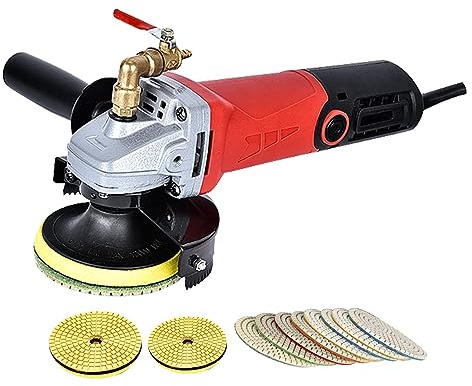 Lucidatrice a umido, Elettrico Wet Stone Polisher Grinder Levigatrice Levigatrice Macchina di Lucidatura a Velocità Variabile Mulino ad Acqua per Marmo Granito Finitura Lucid