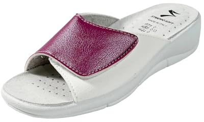 STRAPPO SOFT Ciabatte Donna Estive con Tacco Zeppa Leggera con Fascia Regolabile Plantare in Suede Antiscivolo Traspirante Sandali Estivi Comodi Made in Italy