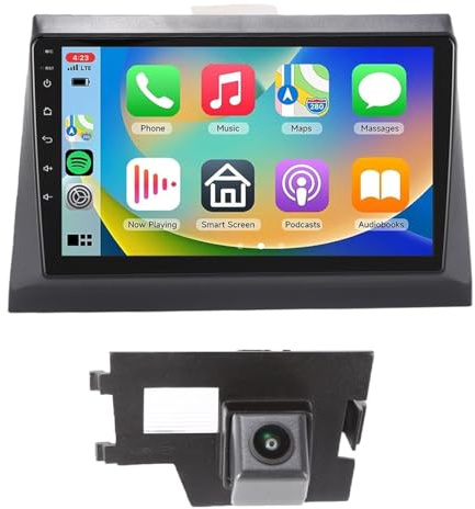 9 Android Auto Radio GPS Navigator Carplay Fit for Dodge Durango Magunm RAM Dakota Charger Caliber Chrysler PT Cruiser 300C Aspen Jeep Grand Cherokee Compass Patriot Commander Sport+HD Auto Kamera