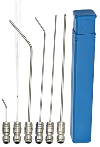 Hochdruckreiniger Düsenset | 6 Edelstahl Schnellkupplungsdüsen | Hochdruckreiniger Schlauchanschluss | Für , , Fallrohr, Boden, Unter Haus, Beton, Auto, Garten