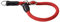 HUNTER Dressurhalsung FREESTYLE, Farbe: rot, strapazierfähiges Tau mit Polyamid-Kern, weich & robust, wetterfest & pflegeleicht, ideal für Training & Alltag, Größe: M