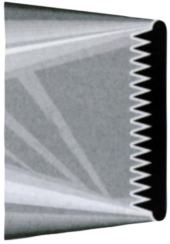 Staedter Smooth and Jagged Basketweave Tip, 45 mm, Stainless Steel, Silver, 30 x 4.5 x 30 cm