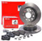 BREMBO Coated Disc Line Bremsenset Hinterachse inkl. Bremsscheiben Hinten Ø 253 mm Voll und Bremsbeläge Hinten