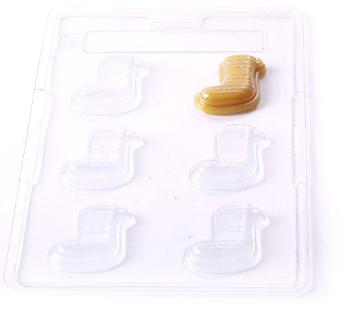 Cacao | Christmas Stocking Chocolate Mould 6 Cavity x 5