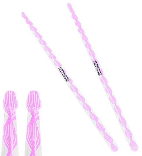 keepdrum DA-P Acryl Drumsticks 5B Transparent - Pink 1 Paar