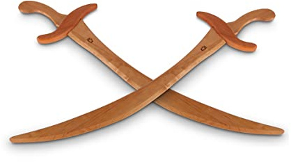 BestSaller 1124 Säbel Captain Cord, Birke/Erle, geölt, ca. 65cm (2 Stück)