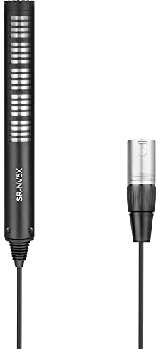 Saramonic 6.5 Pro Directional Shotgun Mic with Integrated XLR Cable & Furry Windscreen (SR-NV5X) Black