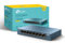 TP-Link LS108G 8-Port Desktop/Wallmount Gigabit Ethernet Switch/Hub, Network Splitter, Plug and play, Steel Case, Green
