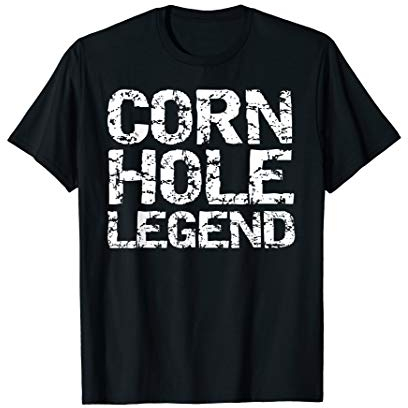Cool Cornhole Tournament Trophy Gift for Men Cornhole Legend T-Shirt
