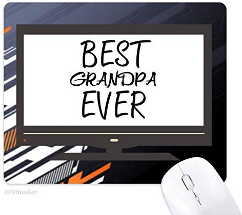 miglior Nonno Mai citare Computer Gomma antiscivolo Mousepad Partita carica