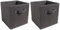 nozama Foldable Storage Cubes Set of 2 - Fabric Cube Boxes Household Cube Storage Box for Home Closet, 2 Pack Cloth Storage Bin with Dual Handles for Home Closet Drawers Organizer