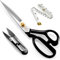 Stoffschere - 26.8CM Nähen Schneiderschere Schneiderschere zum Schneiden von Stoff, Kleidung, Leder, Rohmaterialien (Linkshänder, Weiß)