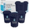 PH001 3-Pack Alkaline Water Filter Cartridges – Replacement Cartridge for Invigorated Water Jug – Water Purifier, Filtration System for Pure Drinking Water – 1.136 Liters Capacity (Blue)