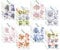 Katy Sue Designs Pretty Flowers 3D-gestanzte Decoupagebögen für Kartenherstellung, Packung mit 24 Bögen mit Blumenmotiven für Kartenherstellung mit süßen Erbsen, Maismohnblumen, Hortensien und