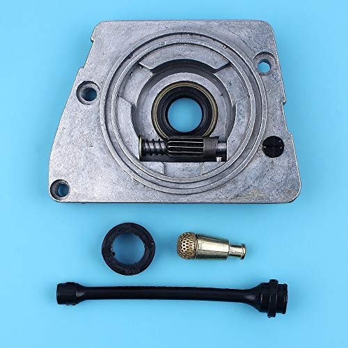 Luxuypon Olio Pompa Olio Olio Worm Gear Filtro Olio Linea Tubo Per HUSQVARNA 266 268 272 268XP 272XP 61 66 Motosega Ricambi