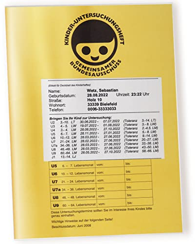 OLGS U-Heft Hüllen transparent | Uheft Hüllen für Kinderuntersuchungsheft aus Kunststoff | Schutzhüllen Zahnarzt | Zahnärztliche Untersuchungsheft Hüllen für Baby & Kinder (Blanko 200 Stk.)