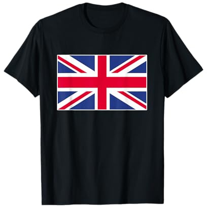 Bandera de Reino Unido con orgullo británico elegante Camiseta