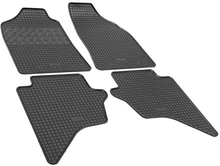 Ideal angepasste Gummifußmatten geeignet für Ford Ranger ab 2007 + Gurtschoner