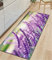 XQKXHZ Teppich Küchenläufer rutschfest Küchenteppich Waschbar Küchenmatte Lavendel-Druck Teppich Läufer Violett Blumenteppich Flur Küche Fußmatte Badematten,9,40x120cm/16 x47