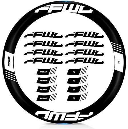 BUSEB Fahrrad-Rad-Aufkleber Fahrrad-Aufkleber Rennrad FFWD F6 Radsatz-Aufkleber Fahrrad-Felgen-Aufkleber Radfahren Fahrrad-Zubehör (Color : Custom Color)