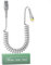 KETAKY Plus Coiled iPhone Lightning Cable Apple Carplay Cable MFi Certified, Retractable Apple Car Play Cord with Data Sync and LED, Short Coiled iPhone Charger Cable for iPhone/Pad/Pod, White