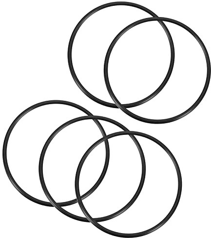 QUARKZMAN 80mm x 73mm x 3.5mm Nitrilkautschuk O-Ringe x 5 Stücke Rund Dichtungsscheibe für Wasserhahn Klempner Reparatur Dichtung Verbindung [Schwarz]