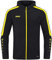 JAKO Damen Kapuzenjacke Power, Schwarz/Citro, 40
