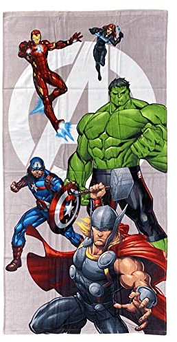 CARTOON Mare Avengers Marvel Handtuch Baumwolle Strandtuch Schwimmbad 70 x 140 cm