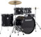 Ludwig Accent Fuse 5PC Drum Set Black Sparkle - Drum-Set
