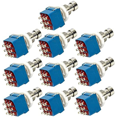 Toyvian 10 Stücke Metall Gitarre Effekt Pedal Fuß 9 3pdt Neuverdrahtung Kit