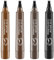 Guegine 4 Pieces 3D Waterproof Microblading Eyebrow Pen Microblade Eyebrow Pen Waterproof Microblading Eyebrow Pen 4 Fork Tip Pencil for Defined Roots and Natural Long-Lasting Brows