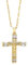 liameya Kreuz Kette Herren, Iced Out Kreuzkette Gold Herren, Goldkette mit Kreuz Anhänger, Ostern Cross Necklace Hip Hop Schmuck, Konfirmation Mädchen Geschenke (gold)