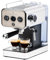 Emeril Lagasse Machine à expresso semi-automatique à 15 barres avec tige à vapeur, mousseur à lait, finition en acier inoxydable, double tirage, réservoir d'eau amovible de 32 onces, arrêt