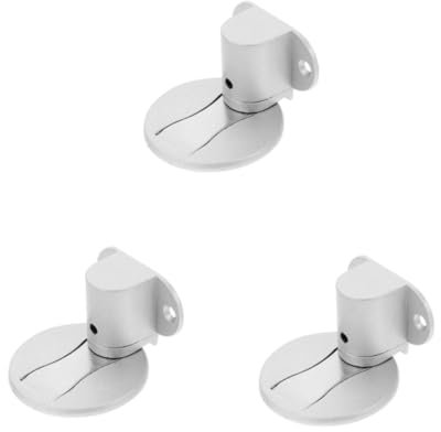 HOMSFOU 3pcs Invisible Door Stopper Magnetic Doorstops Magnetic Floor Door Stop Magnetic Door Stop Floor Mount Door Stop Magnetic Concealed Magnetic Door Catch Silver Aluminum Alloy