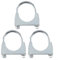 Exhaust System Installation with Heavy Duty U Bolt Clamps in Stainless Steel 3 Pack (1.57in(40mm))
