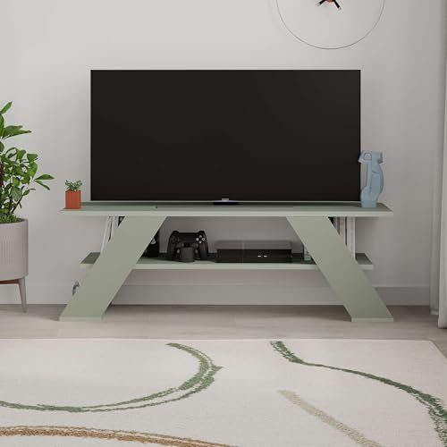 Totò Piccinni Mobile Porta Tv AVION da 120 cm in legno (Verde Salvia)