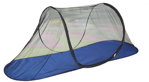 Moustiquaire Escamotable pour Lit Simple, Grande Taille Légère Pliable, Imperméable Et Protection À 360°, pour Le Camping, Les Voyages, en Intérieur Et en Extérieur