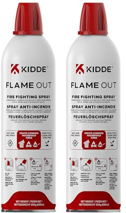 MBS FIRE Kidde FLAME OUT 500 ml Feuerlöschspray KFS-500 Fluorfrei, umweltfreundlich – kompakter Feuerlöscher für Haushalt, Reisen (2)