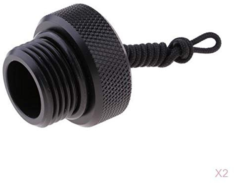 2X Gewindestopfenkappe für Din Scuba Tank End Cap (ID. 0,6 Zoll)