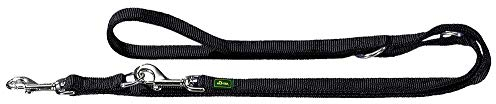 HUNTER Verst. Führleine doubliert 25/200 Nylon schwarz/Nylon schwarz