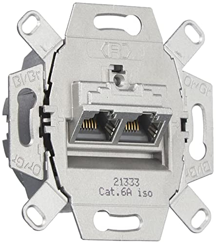 Busch-Jaeger 0218/12-101 UAE-Anschlussdose, RJ 45, Cat. 6A iso, geschirmt