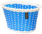 PedalPro Small Plastic Wicker Childrens Bicycle Basket - Blue