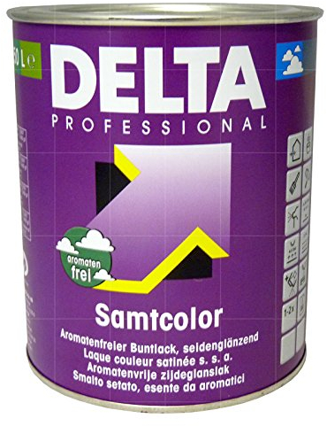 Delta Professional Samtcolor Seidenglanz Buntlack 750ml (RAL8003 Lehmbraun)