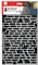 Marabu 0285000000001 - Art Stencil, Motivschablone für effektvolles Schablonieren auf Papier, Keilrahmen, Holz und Textilien, PVC - frei, lasergeschnitten, wiederverwendbar, DIN A4, Bricks
