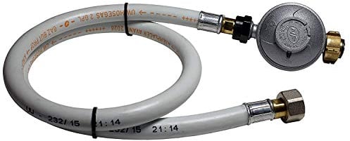 PROWELTEK | Kit Détendeur Butane 28 mbar + Tuyau flexible Butane/Propane 1,50m