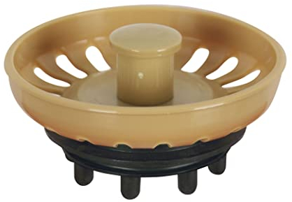 Tapón para Fregadero con Rejilla, Color Tierra Francia
